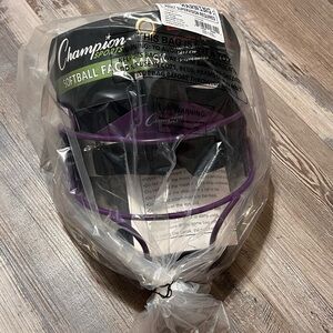 Champion Sports Softball Face Mask purple NEW youth girls 8u 10u
